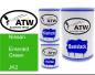 Preview: Nissan, Emerald Green, JK2: 500ml Lackdose + 500ml Klarlack + 250ml Härter - Set, von ATW Autoteile West.